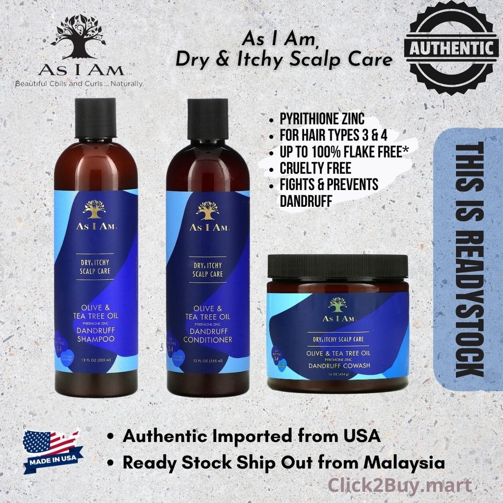 [Ready Stock] As I Am Itchy Dandruff Shampoo & As I Am Itchy Dandruff