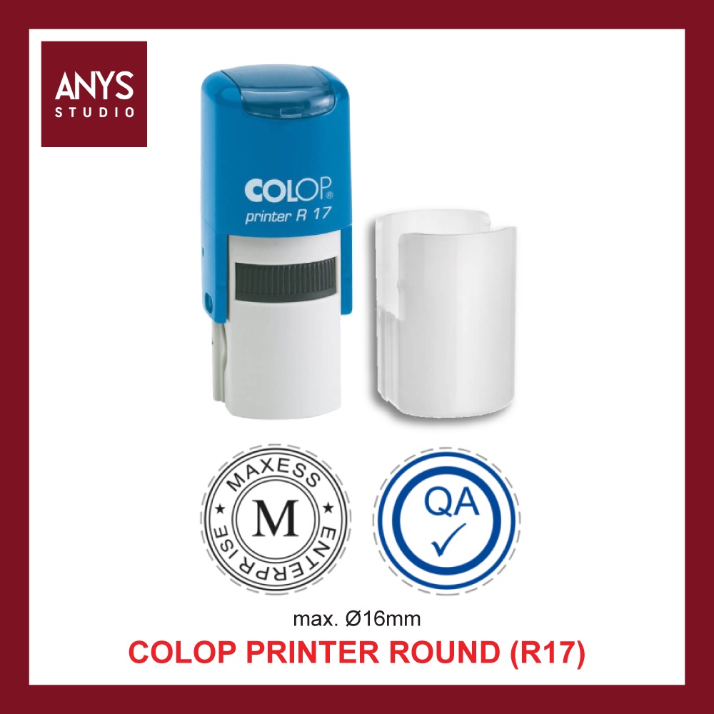 [Custom Made] (R17) COLOP Printer Line Printer R17 Self-Inking Stamp ...