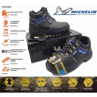 Top Safety Michelin Safety Boots Safety Shoes Upper Leather Fully Protection Safety Boot/ 💯 Quality Caterpillar
