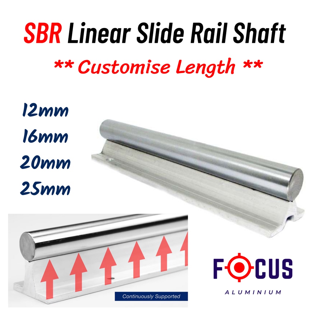 SBR Series Linear Motion LM Guide Slide Rail Shaft Block Bearing SBR 12