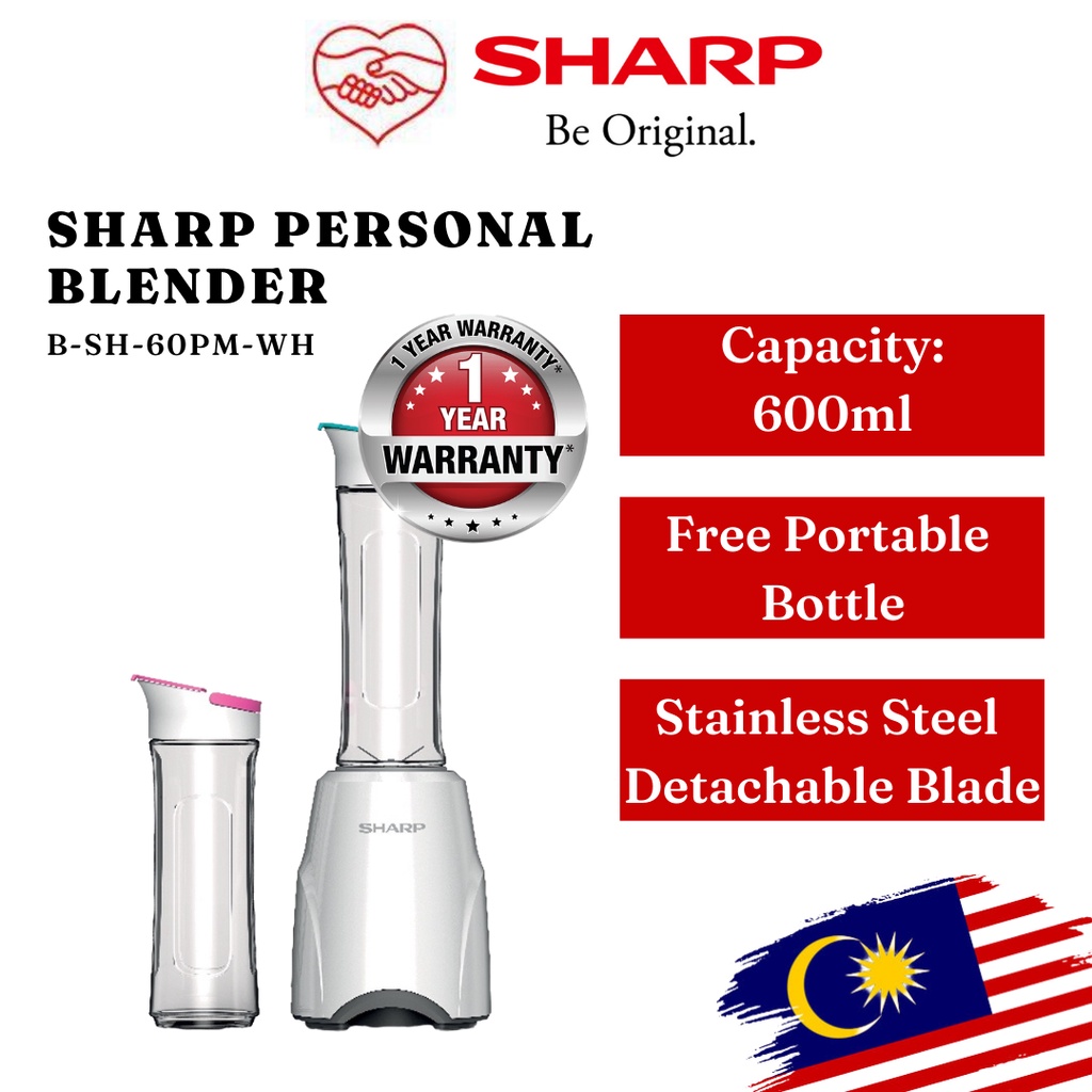 Sharp Personal Blender EM60PMWH EM60PMWH Sport Blender Electric Juice