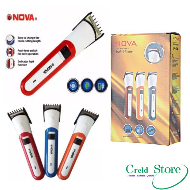 nova rechargeable trimmer