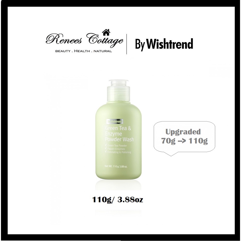 BY WISHTREND, Green Tea & Enzyme Powder Wash (110g) Shopee Malaysia