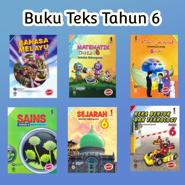 BUKU TEKS SK TAHUN 6 (Edisi lama)  Shopee Malaysia