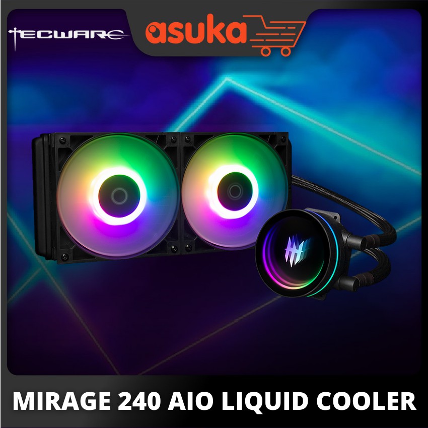 Tecware Mirage 240 | 360 Black ARGB AIO Liquid Cooler ( 240mm | 360mm )