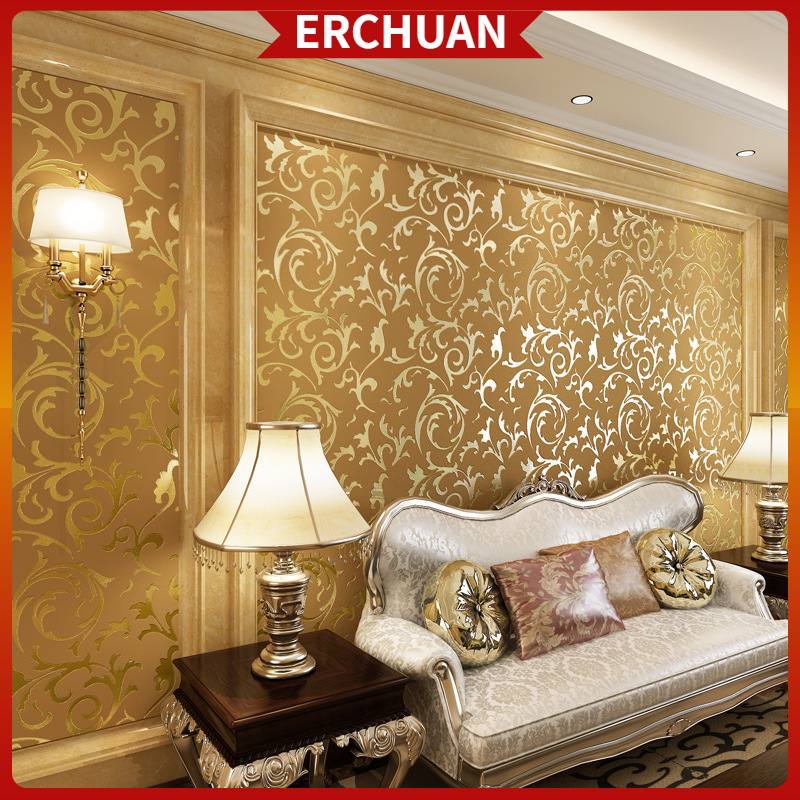 Erchuan 10m 3d Relief English Style Luxury Wallpaper Non Self Adhesive Wall Paper Dinding Bedroom Cozy Living Room Backdrop Tv Wall Stickers Decorative Room Wall Paper Ruang Tamu Moden Shopee Malaysia