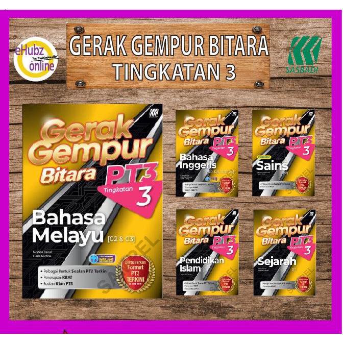 Buy [EHUBZ] BUKU LATIHAN GERAK GEMPUR PdPR PT3 TINGKATAN 3 SASBADI