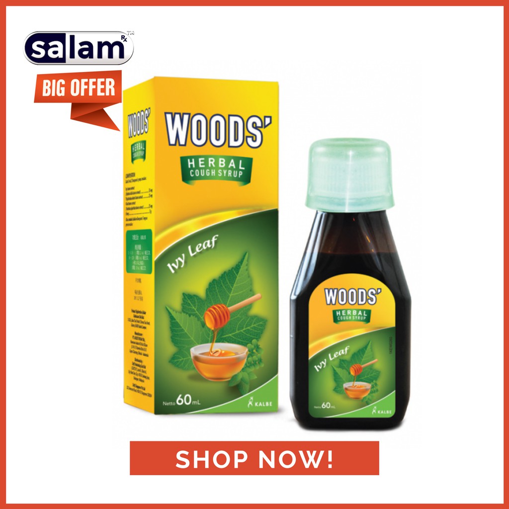Woods Herbal Cough Syrup Ivy Leaf 60ml Ubat Batuk Tradisional Herbs Shopee Malaysia