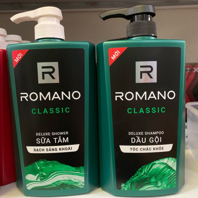 Combo Romano classic Shampoo + Romano classic Shower Gel 650g | Shopee ...