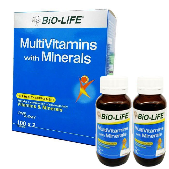 BIOLIFE MULTIVITAMIN WITH MINERALS 2x100'S | Shopee Malaysia