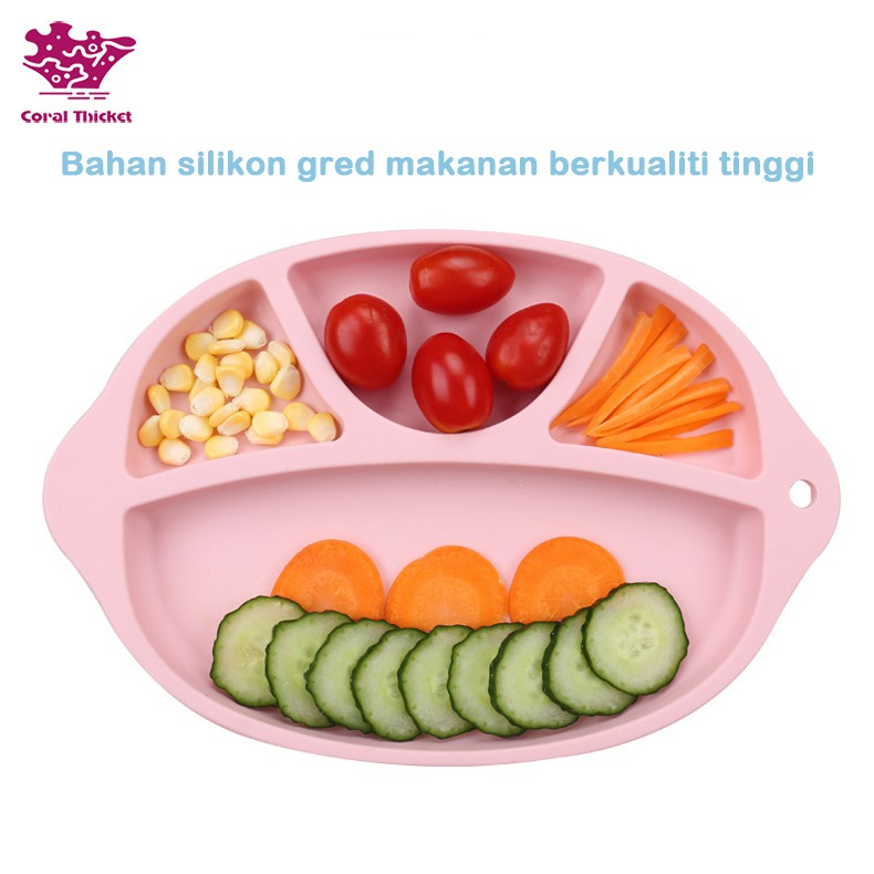 Makanan silikon gred makanan kanak-kanak, pinggan makan ...