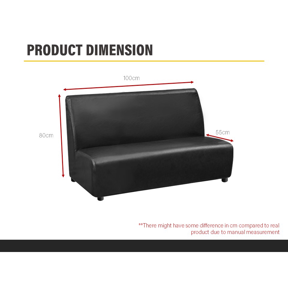 FINSSO: Felix Premium PU Leather Sofa / Restaurant Sofa / Cafe Sofa with 1 Year Warranty