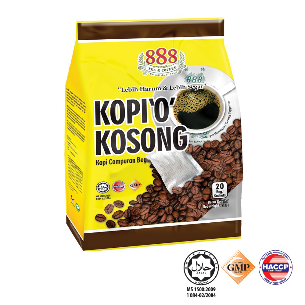 888 Black Coffeekopi O Kosong 10g X 20s Shopee Malaysia