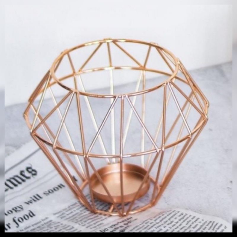 Candle Holder Gold Kaison ( Ready Stock) Pemegang Bekas Lilin Shopee