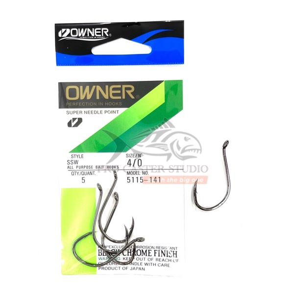 Owner 5115-071 SSW Octopus Hook With Super Needle Point Size 4 for sale online 