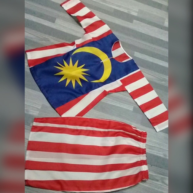 Baju kurung pahang bendera malaysia