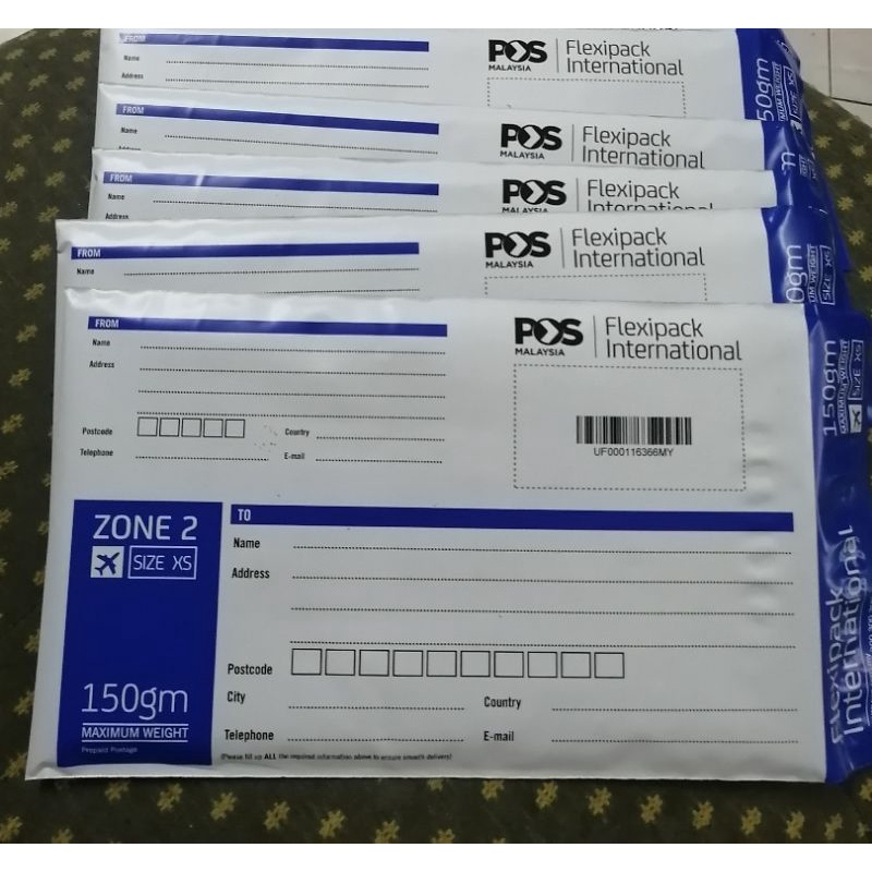Buy Flexipack International Zone 2 Pos Malaysia Size Xs 150 Grams Prepaid Postage Shah Alam Seller With Ready Stock Seetracker Malaysia