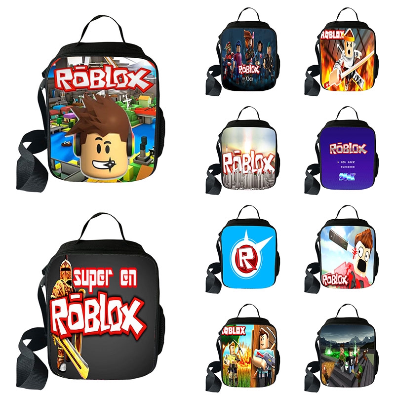 Roblox Game Insulated Lunch Bag Kids Picnic Bags School Food - lunch containers roblox print thermal cooler insulated kids school