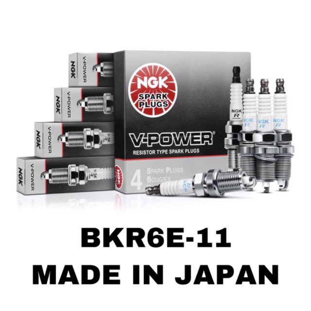 MADE IN JAPAN (4PCS) Original NGK V-POWER Spark Plug 