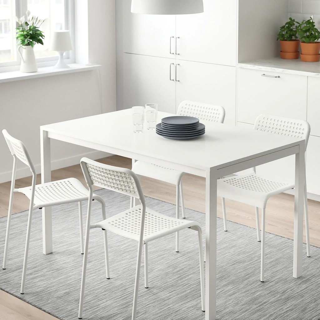  MELLTORP MEJA MAKAN IKEA  PUTIH WHITE 125x75 cm 100 ORIGINAL 