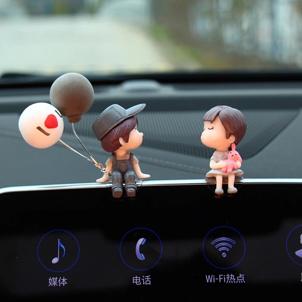 Multi Must DYRUIDOJ Auto Parts Car Decoration Men Women Balloon Ornament Cartoon Couples Accessories Cute Creative Ce... - Image 4