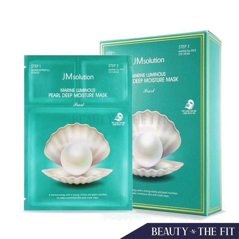 Jm Solution Marine Luminous Pearl Deep Moisture Mask (10 Sheets 