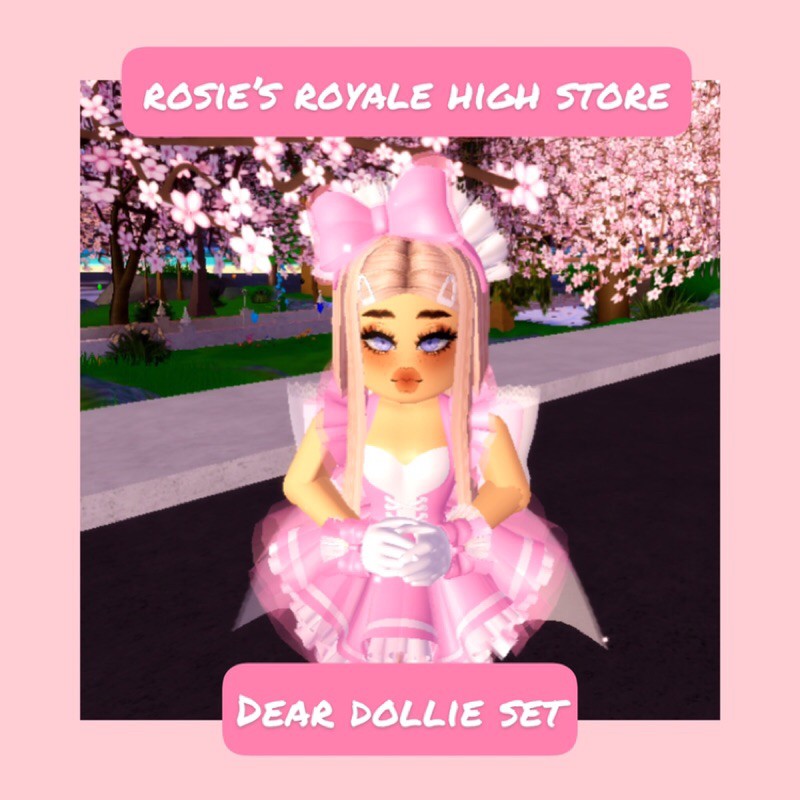 Royale High Dear Dollie Set Roblox Shopee Malaysia - roblox royale high dear dollie laced corset