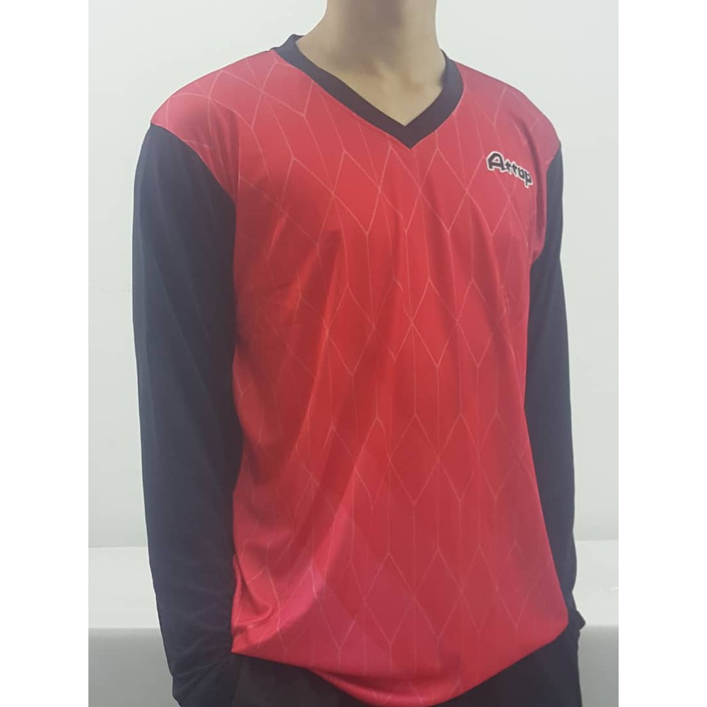 Long Sleeves Microfiber Sublimation Jersey Baju Jersi Lengan Panjang Attop Ajc1953 Shopee Malaysia