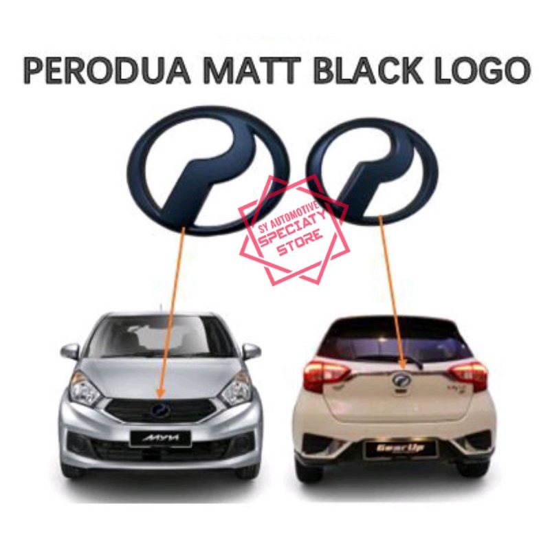 PERODUA MYVI Logo 1pc/ALZA /BEZZA /AXIA /ICON & MYVI NEW FRONT& REAR ...