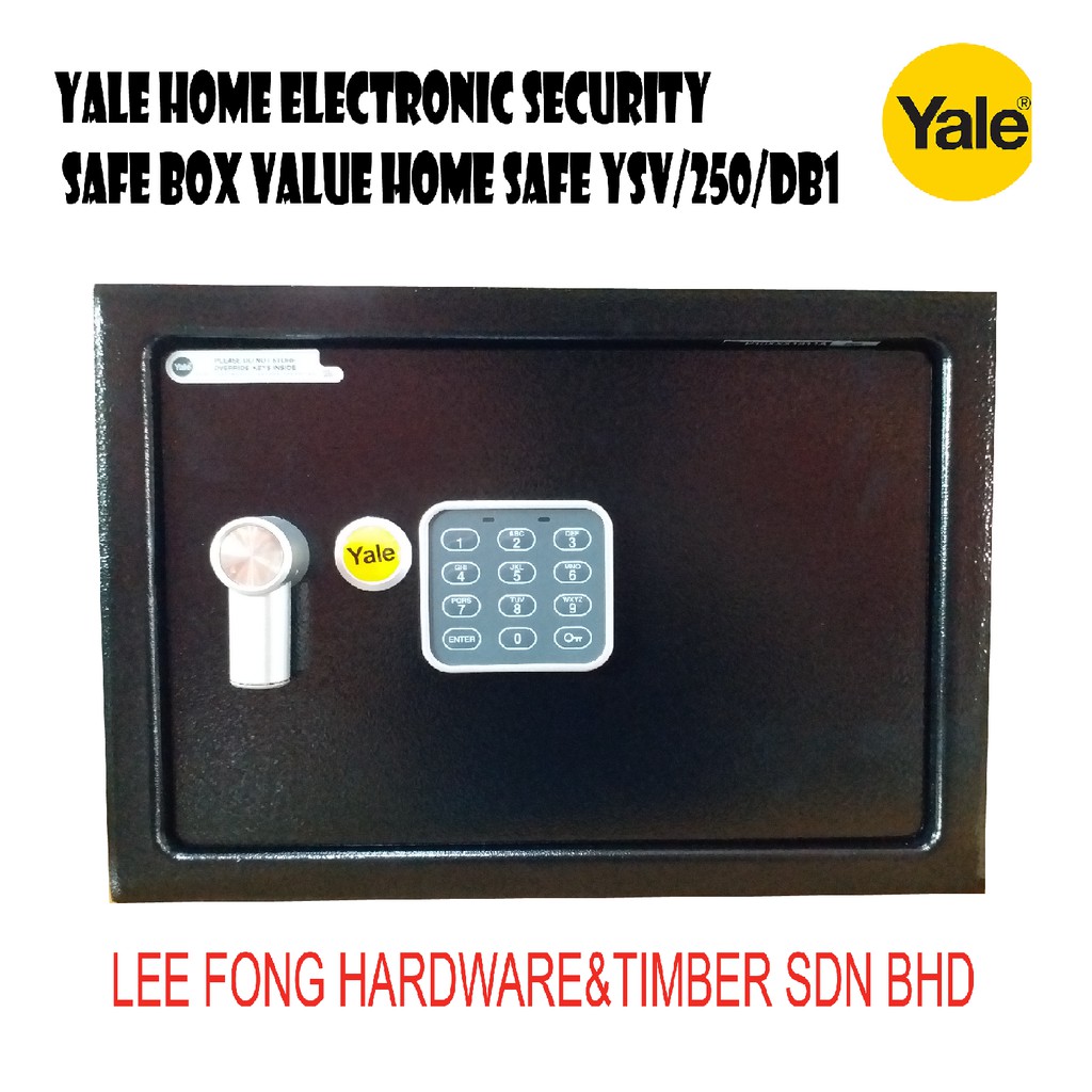 Yale Home Electronic Security Safe Box Value Home Safe YSV/250/DB1