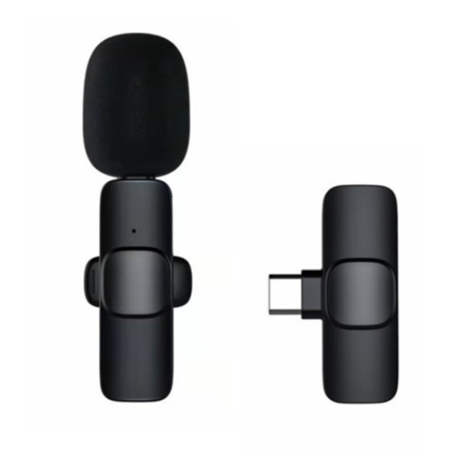 [ Ship in KL ] 2.4GHz Lavalier Clip-on Wireless Microphone Mini Portable Mic for Mobile Phone / Live / Vlog