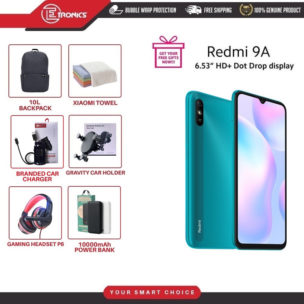 Xiaomi Redmi 9a 2gb 32gb 6 53 Inches Big Display Original Xiaomi Malaysia Warranty Shopee Malaysia