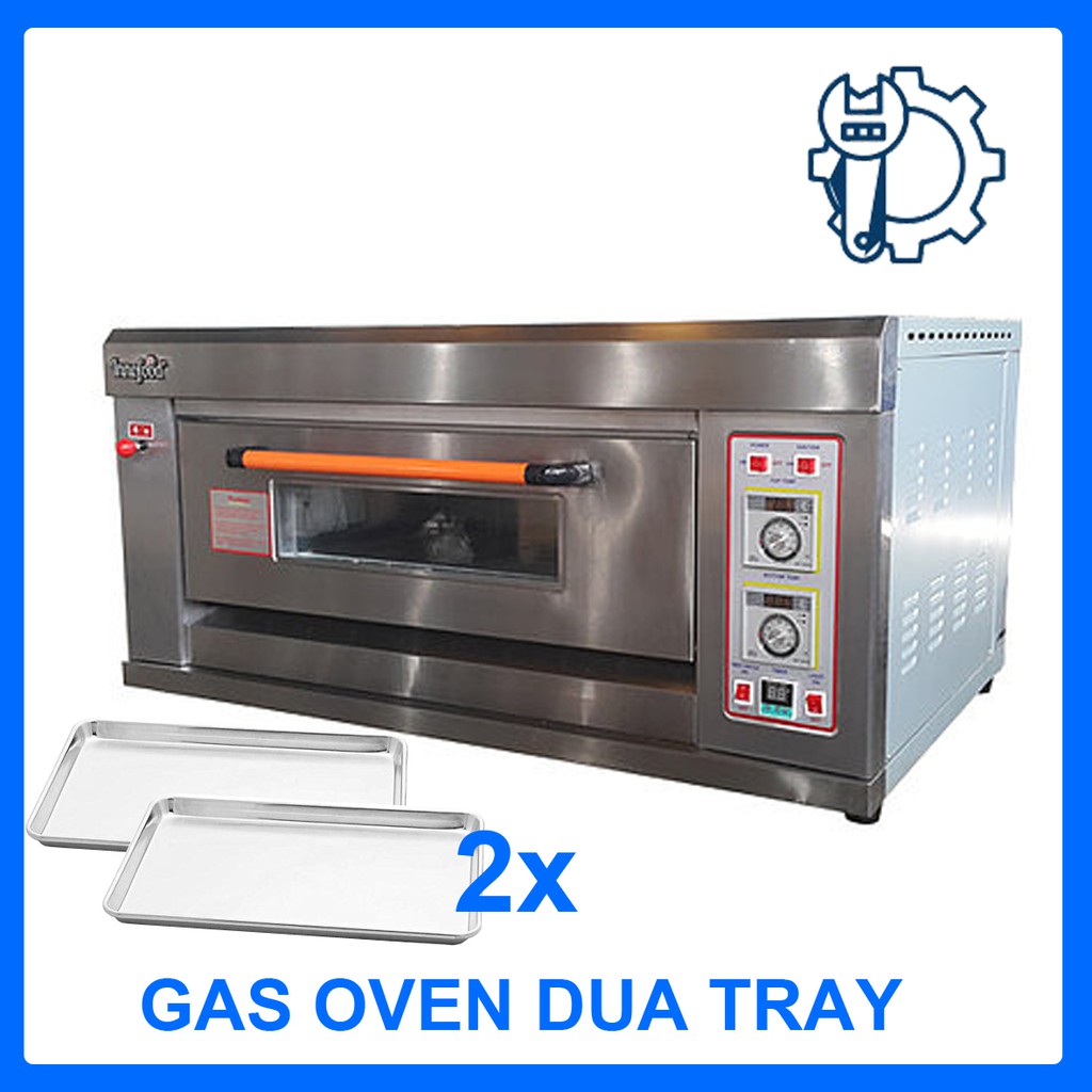 [INNOFOOD] Industrial Gas Oven 1Layer 2Tray[Free Shipping Semenanjung Malaysia]