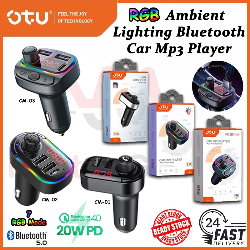 MODULATOR FM OTU CM01 CM02 CM03 CAR BT MP3 PLAYER RGB AMBIENT