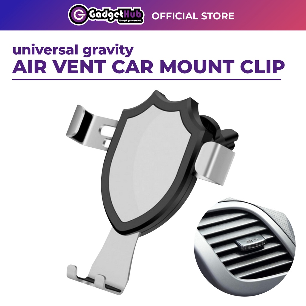 [Gadgethub] Universal Gravity Air Vent Car Mount Phone Holder Mount