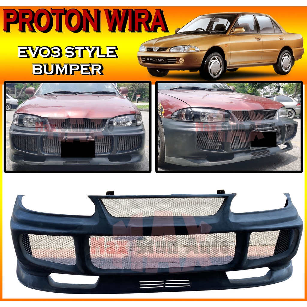 PROTON WIRA EVO3 FRONT BUMPER (E3) BUMPER DEPAN FOR WIRA EVO 3 LOOK