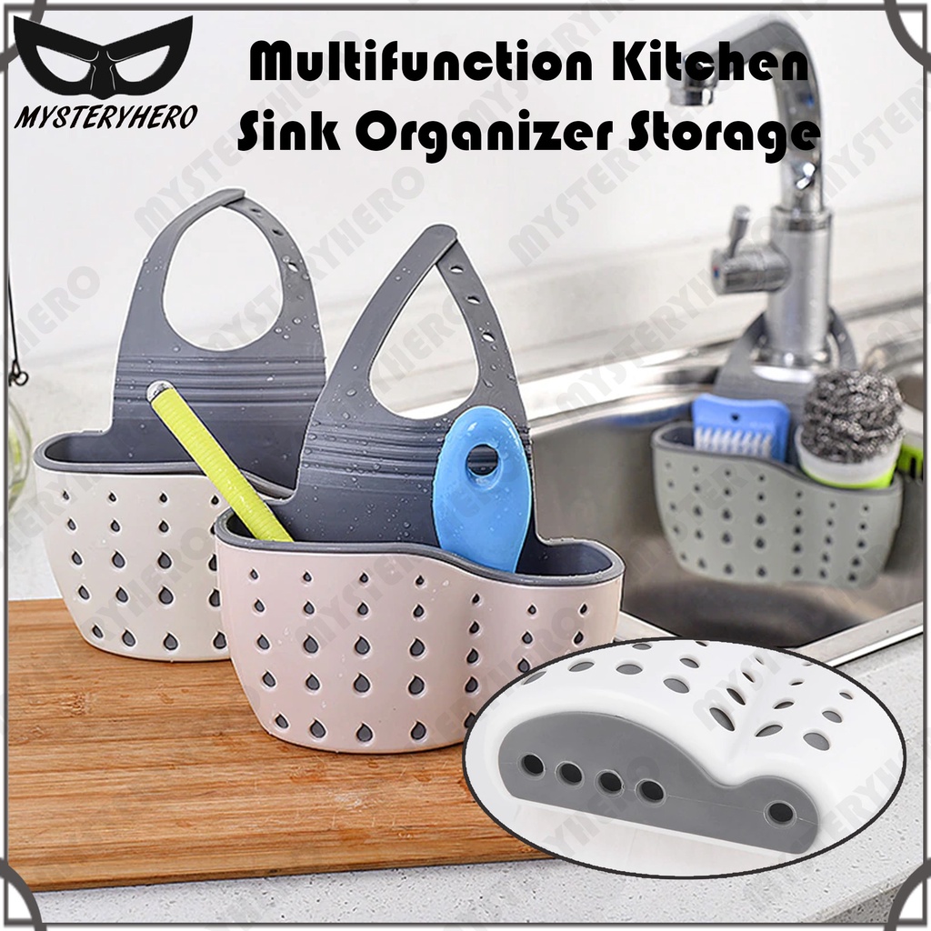 MysteryHero Multifunction Kitchen Sink Organizer Storage Sponge Holder