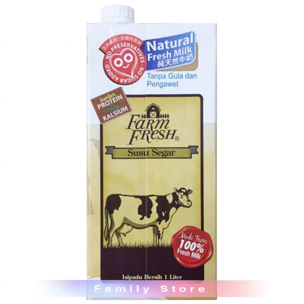 Farm Fresh UHT Milk Full Cream 1liter Shopee Malaysia
