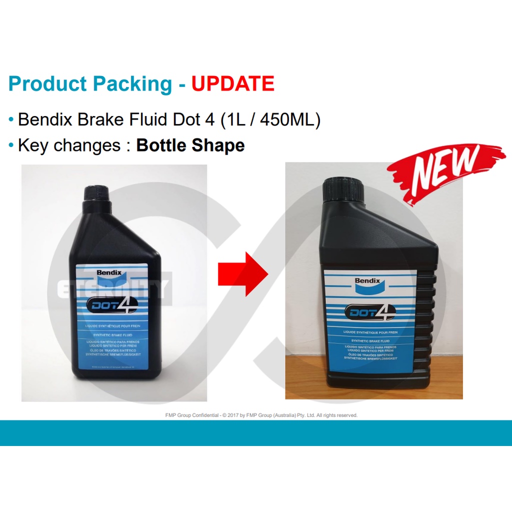 Original Bendix Brake Fluid Dot 4 1L (Made in Italy) Shopee Malaysia