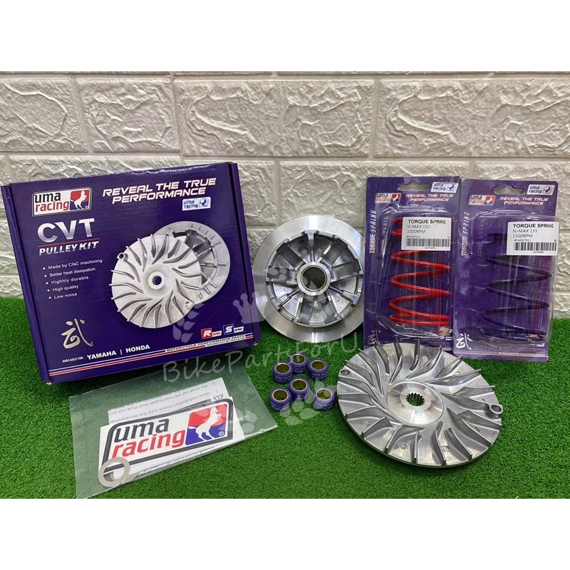 uma racing cvt pulley drive face with roller kit set / cvt torque
