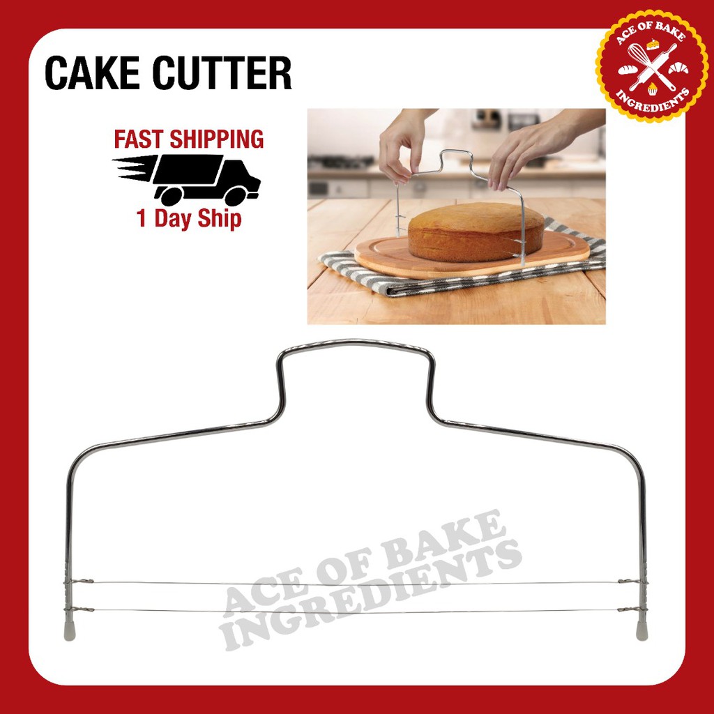 Double Wire Adjustable Cake Bread Cutter Bread Layered Tool Baking Slicer Leveler Line Kitchen