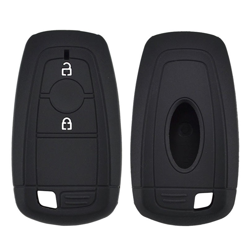 2 Button Silicone Car Key Cover Case For Ford EcoSport 2018 Remote Fob ...