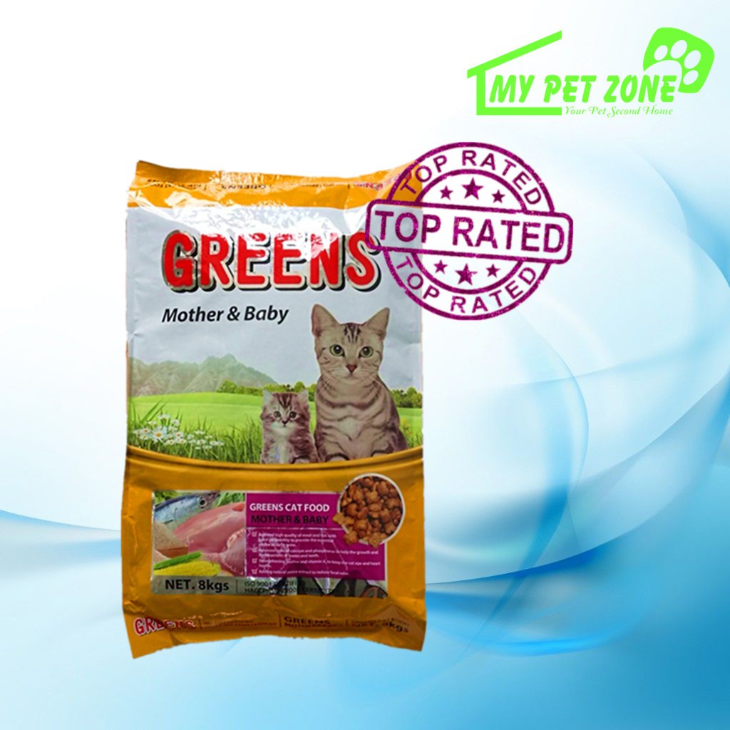 Greens Mother & Baby (Cat Food) / Makanan Kucing 8KG Shopee Malaysia