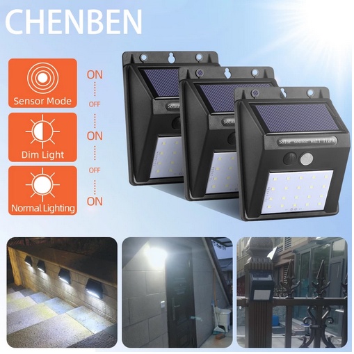 [Local Seller] LED COB Solar Light Motion Sensor Outdoor Waterproof