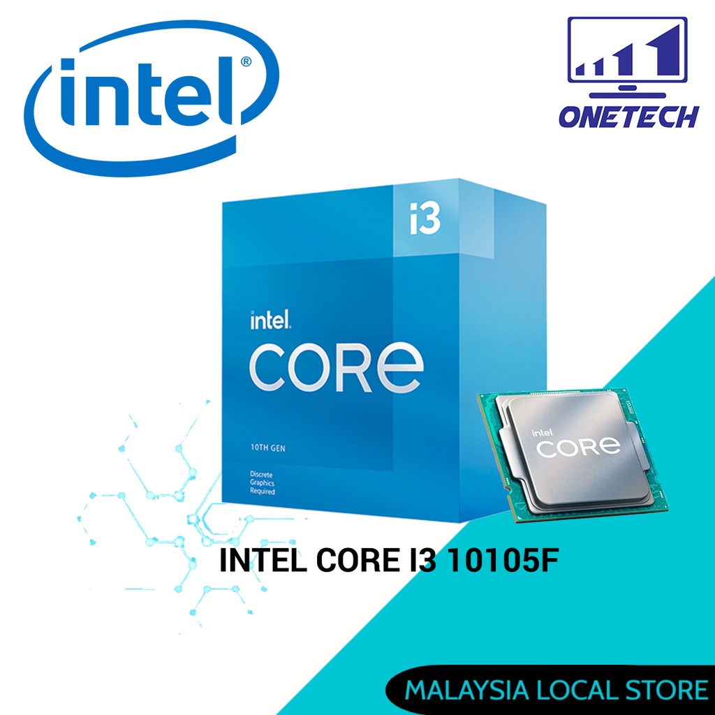 INTEL CORE I3- 10100F / 10105F PROCESSOR ( 4 CORE 8 THREAD , 6M CACHE ...