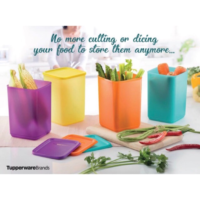 Tupperware So Tall So Fresh 2.2L(2) Perfect For Long Vegetables Fridge Container Shopee Malaysia