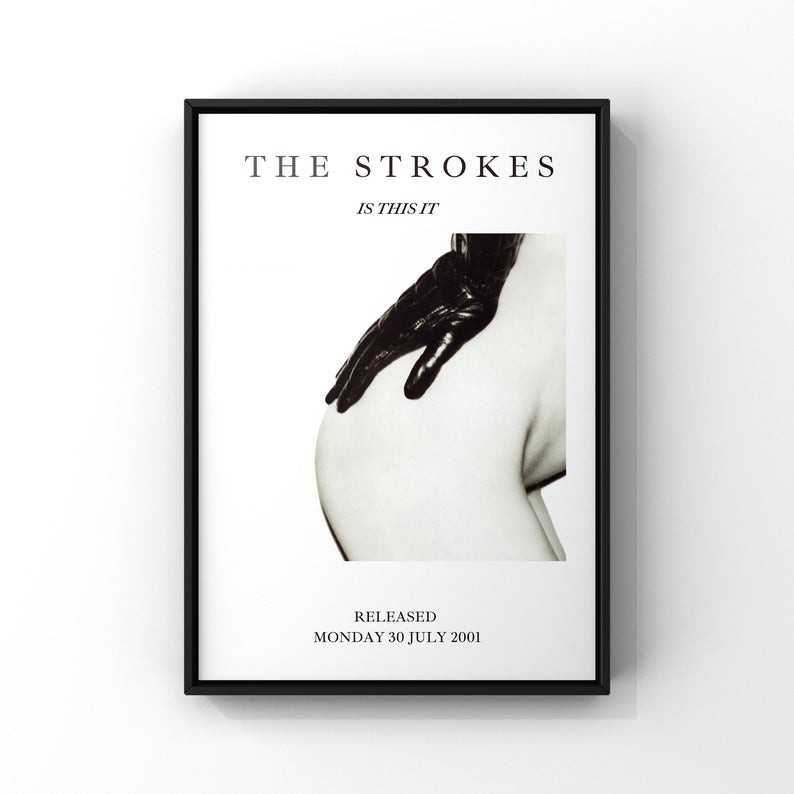 READY STOCKThe Strokes Is This It Julien Casablanca Alternative Music album Art Concert Poster Rock band Memorabilia