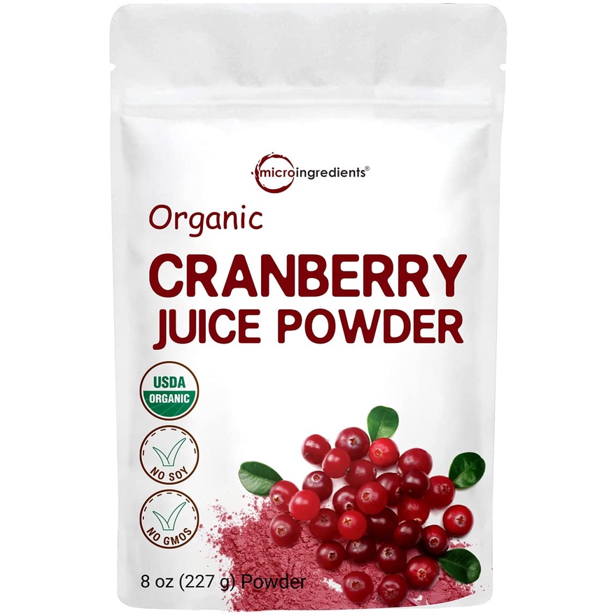 Sustainably US Grown, Organic Cranberry Juice Powder (Cranberry Supplements), 8 Ounce, Enhance