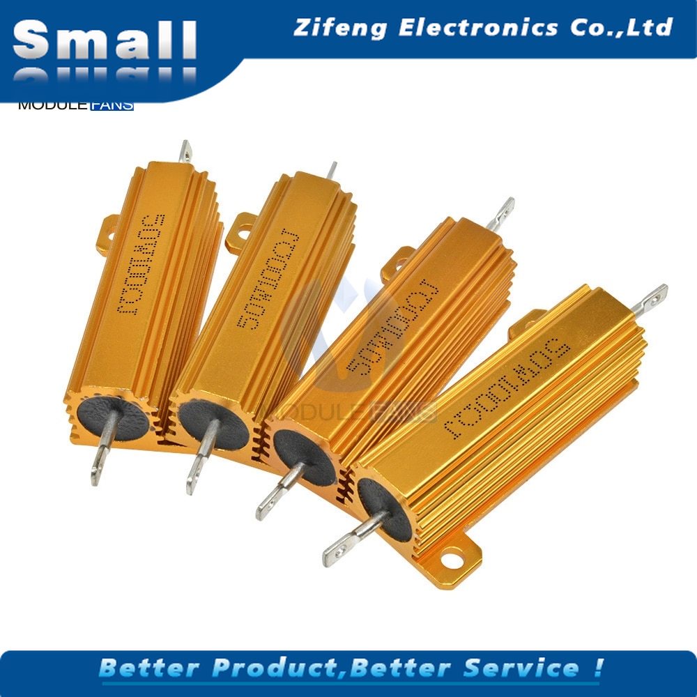 New 0.1 Ohm 0.1R 25W Watt Power Metal Shell Case Wirewound Resistor