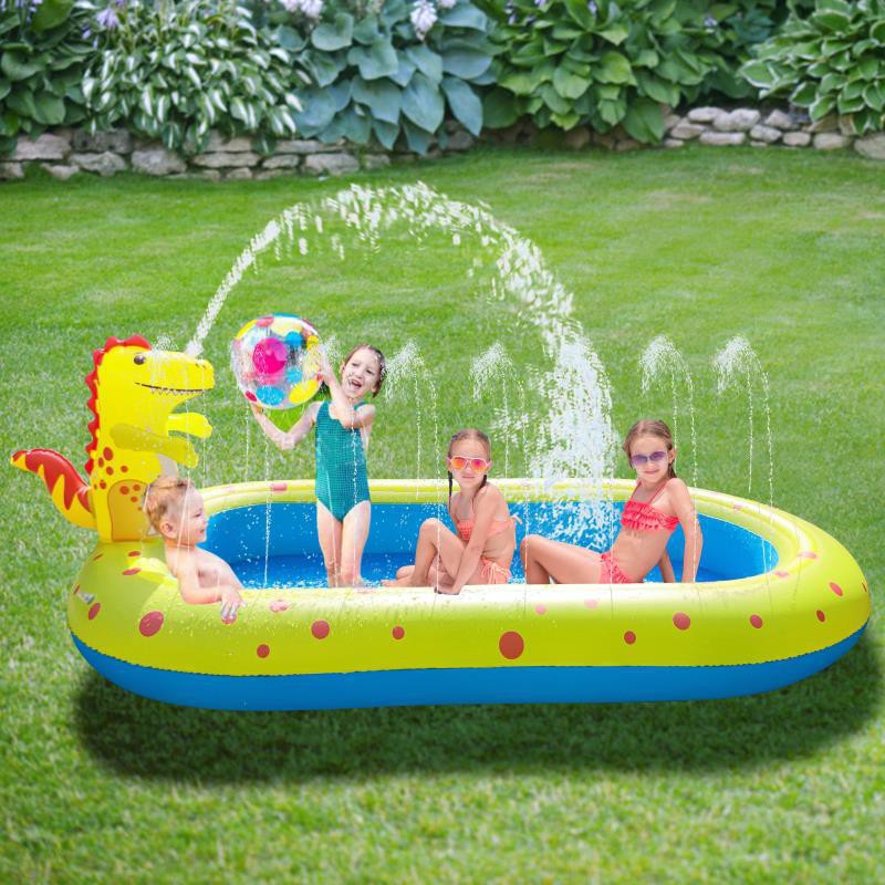 Large Family Inflatable Swimming Pool Center Water Giant Indoor/Outdoor Kid Play 